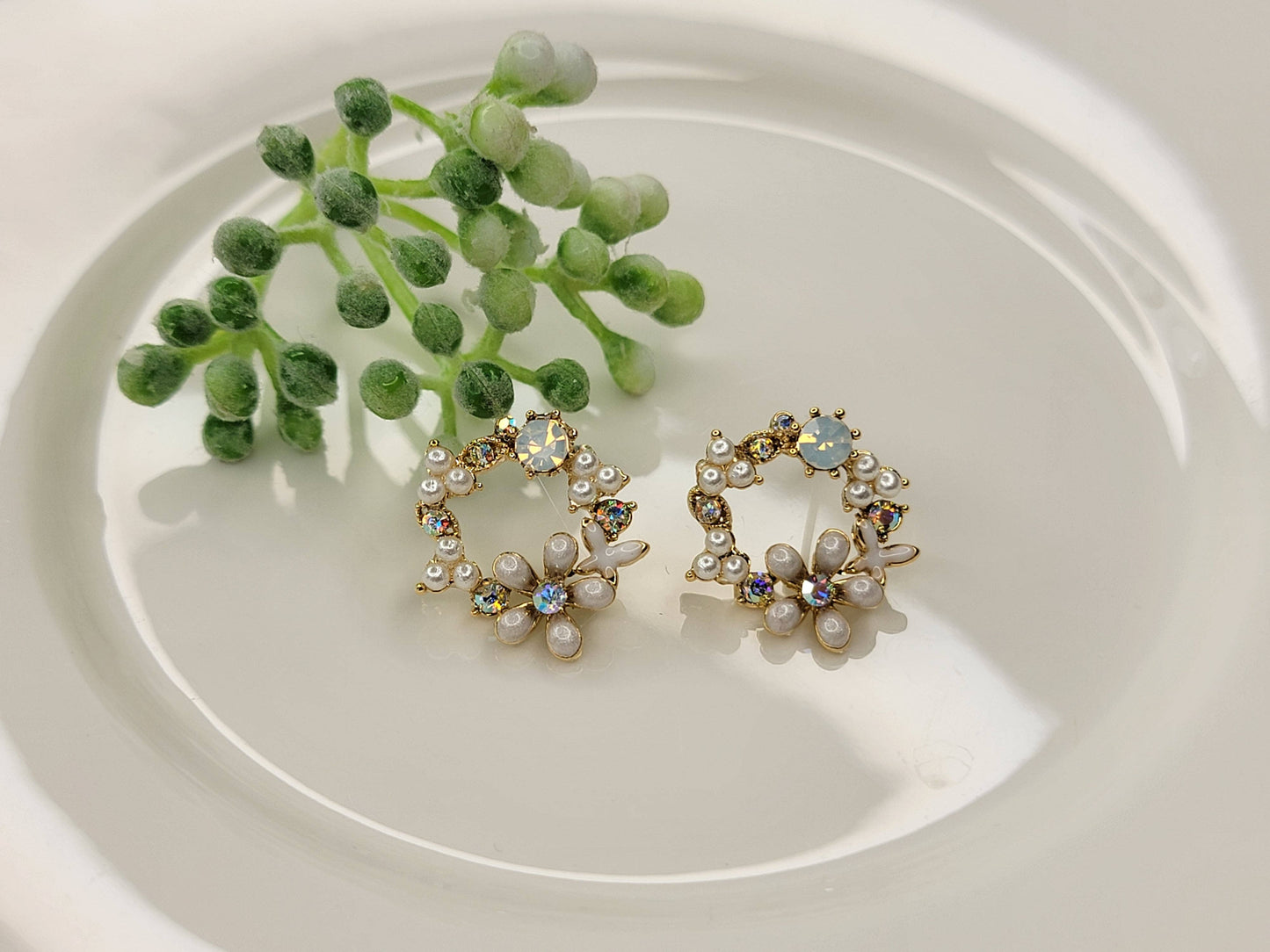 Floral Post Earrings