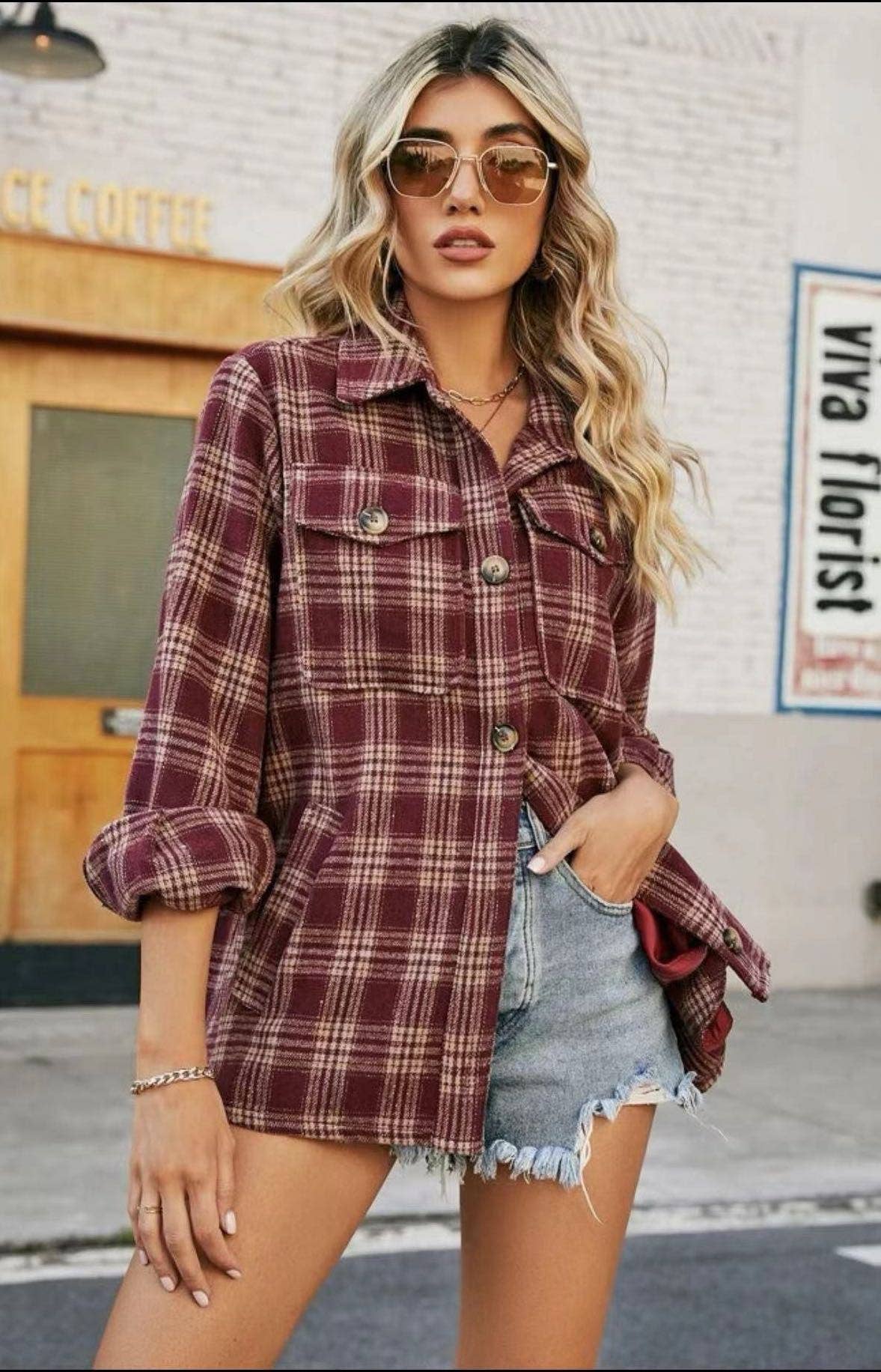 Burgundy Flannel