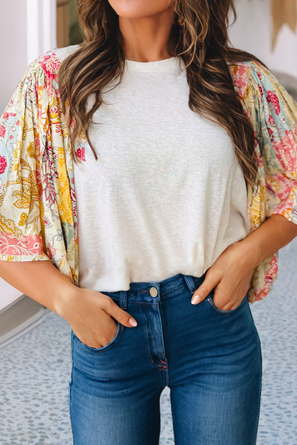 Floral Sleeve Top