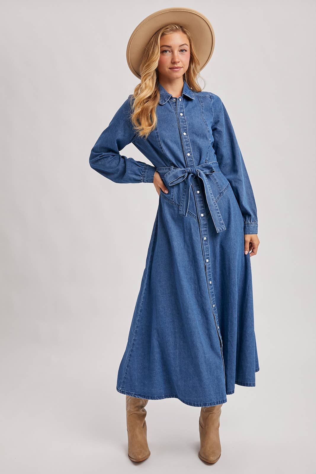 Maxi Denim Dress