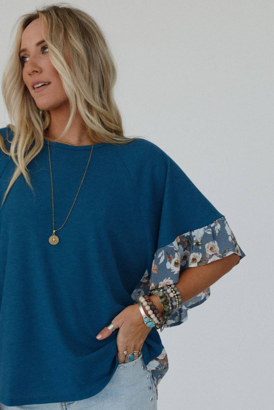 Ruffle Sleeve Top