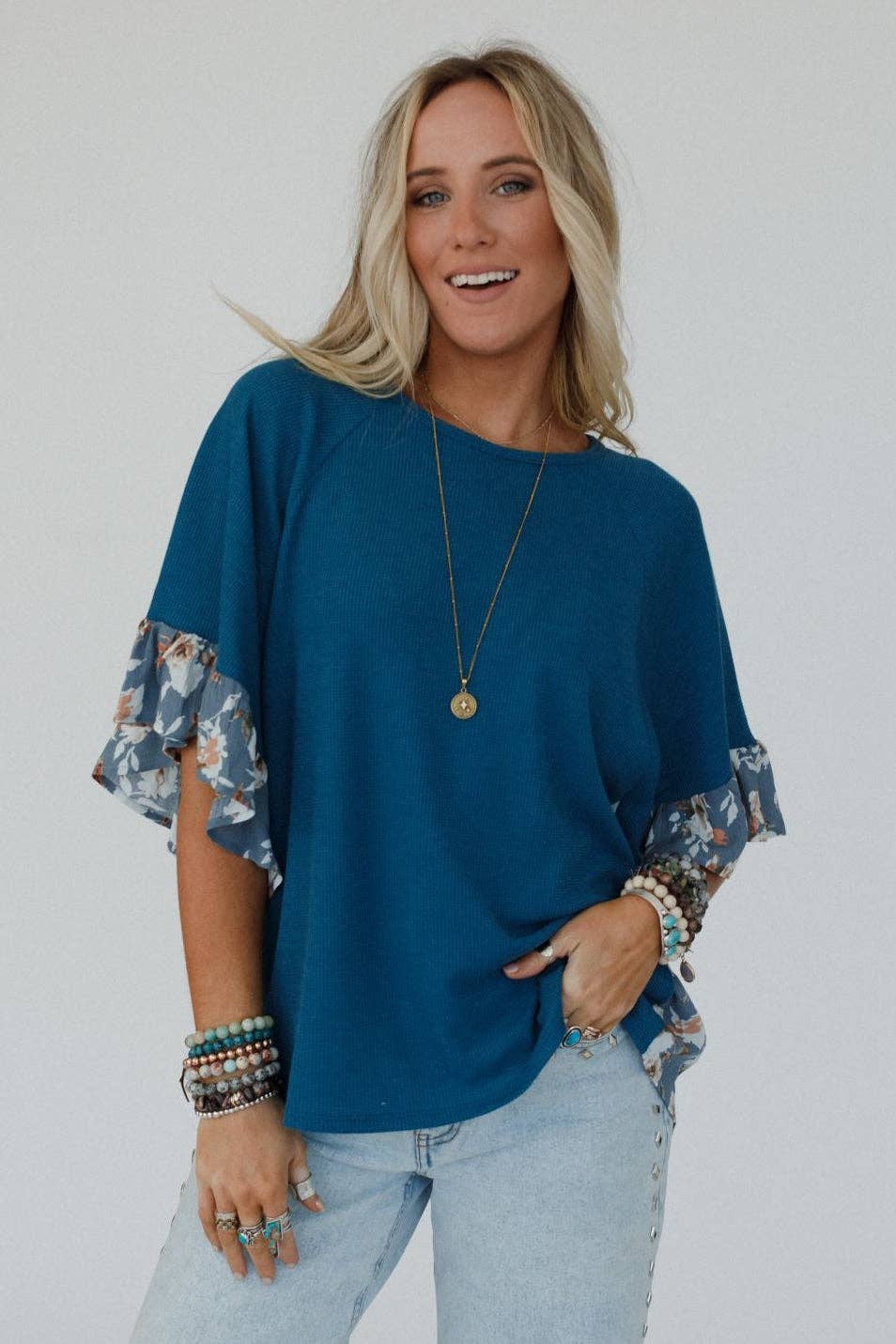 Ruffle Sleeve Top