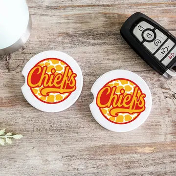 Chiefs Car Coasters