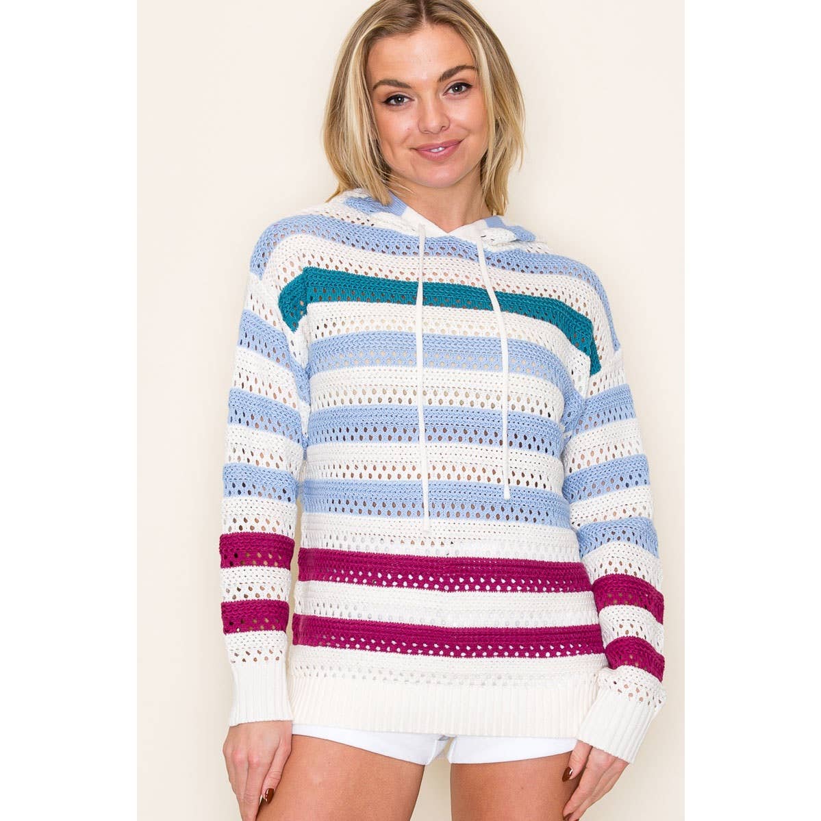 CROCHET HOODIE SWEATER