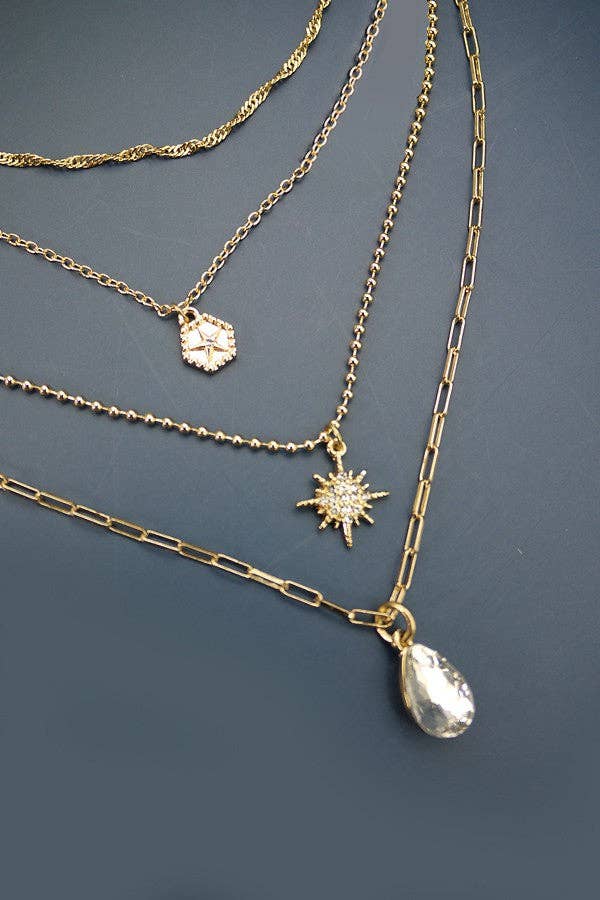 TEARDROP STARBURST Necklace