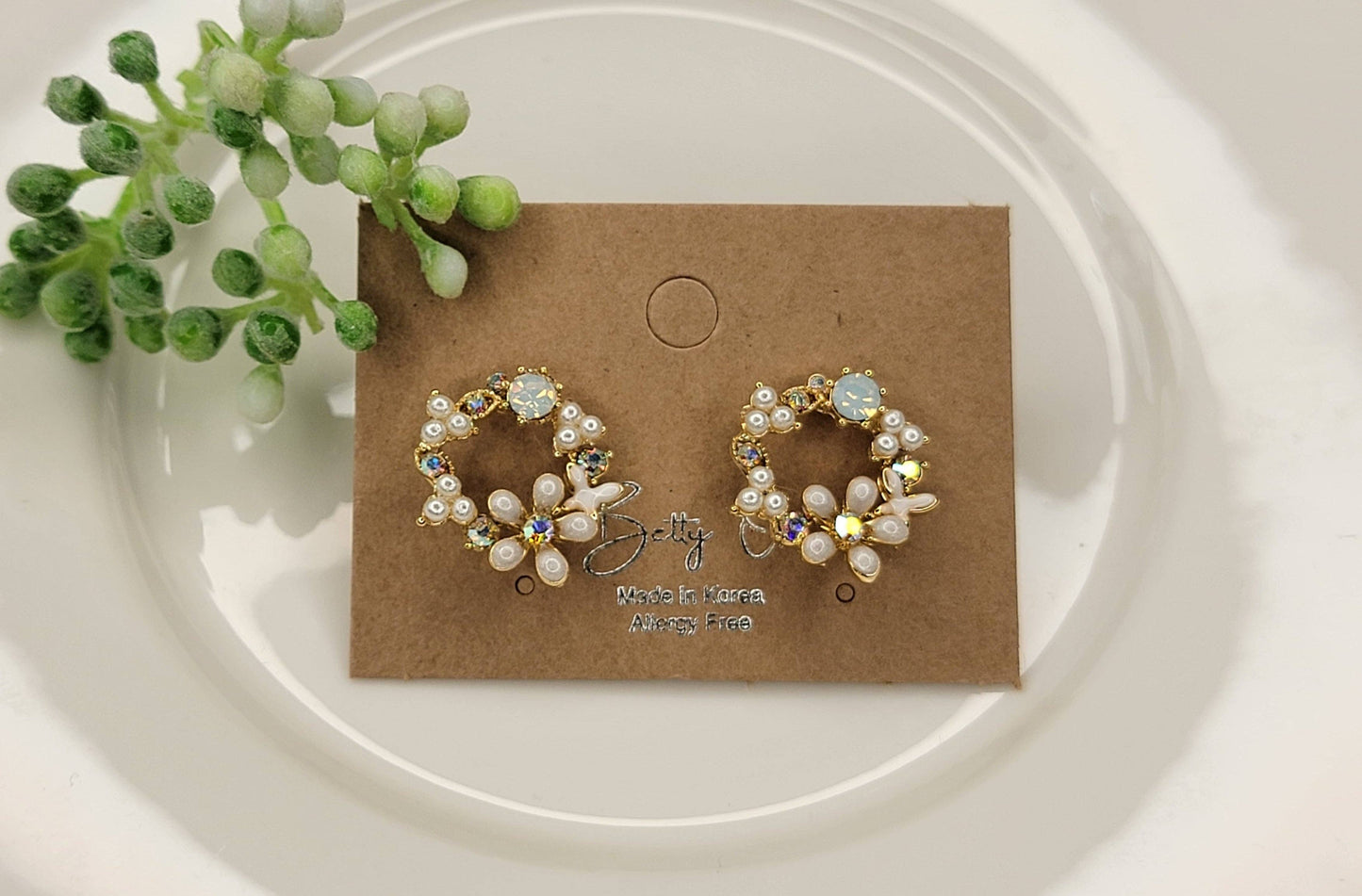 Floral Post Earrings