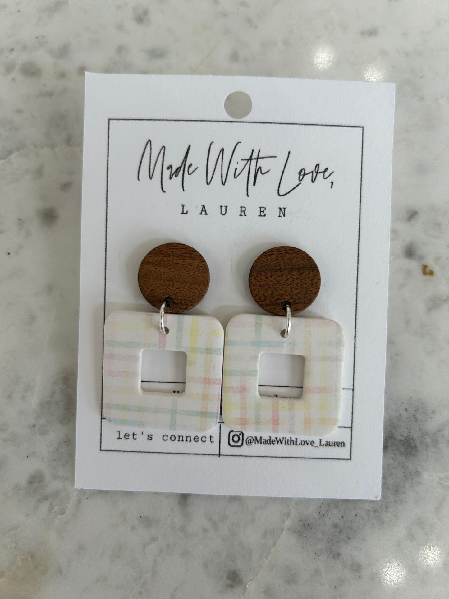 Spring Square Dangle