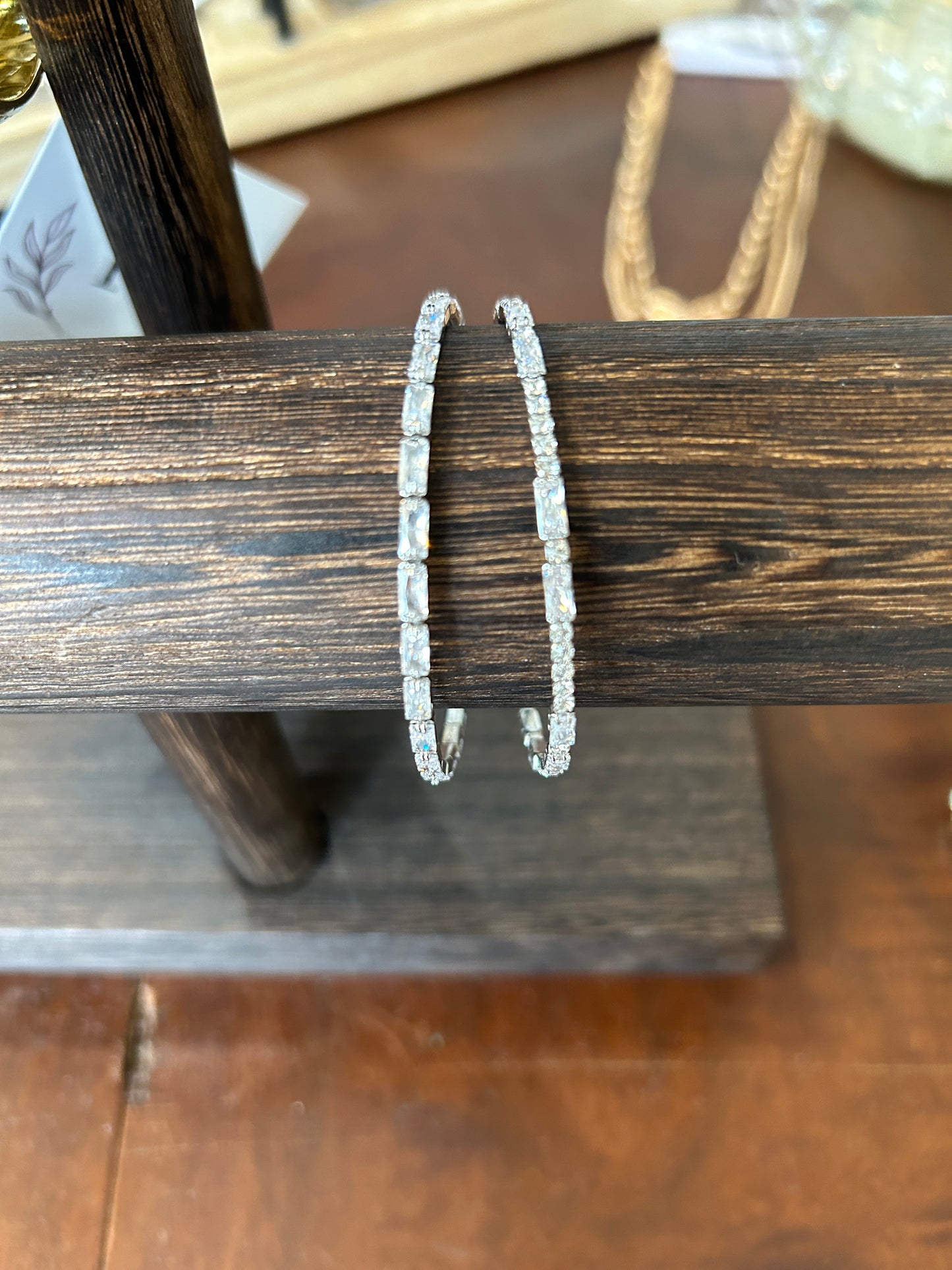 Silver + Crystal Bracelet