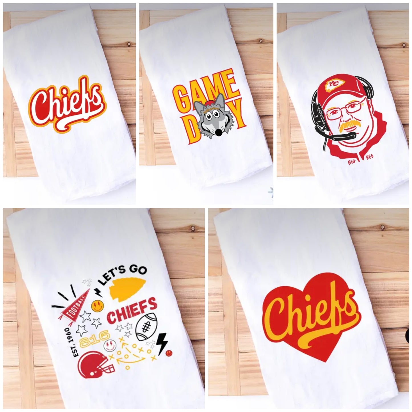 KC Chiefs Tea Towels