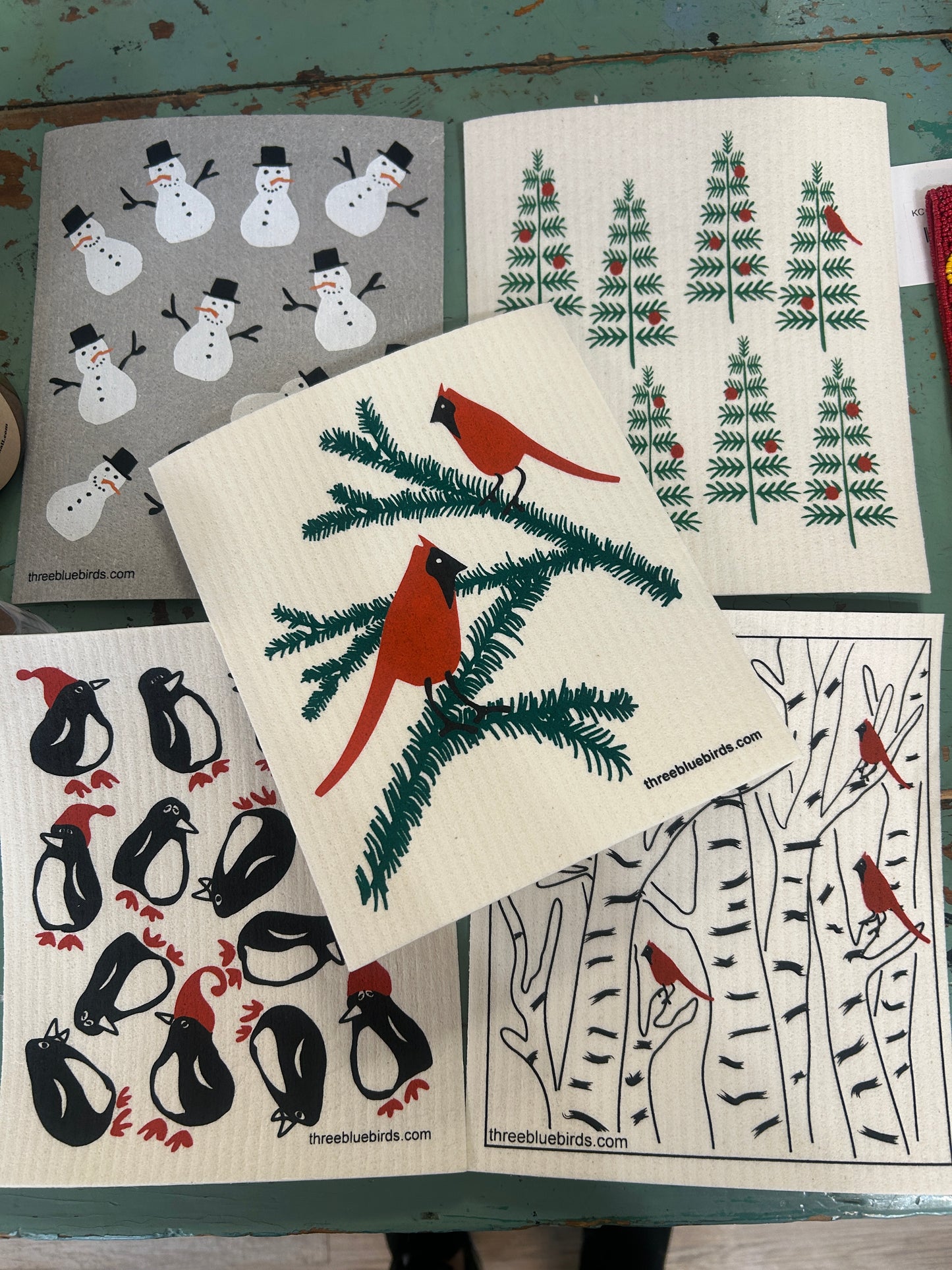 Christmas Swedish Dishcloths