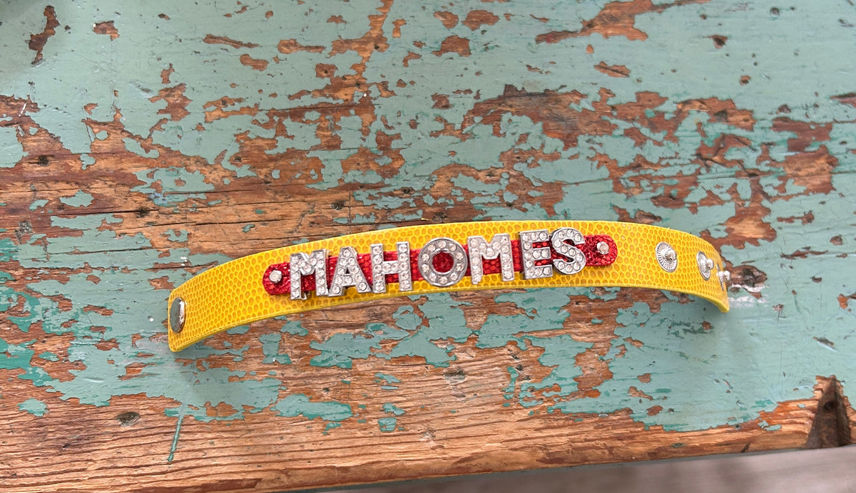 Mahomes Letter Bracelet