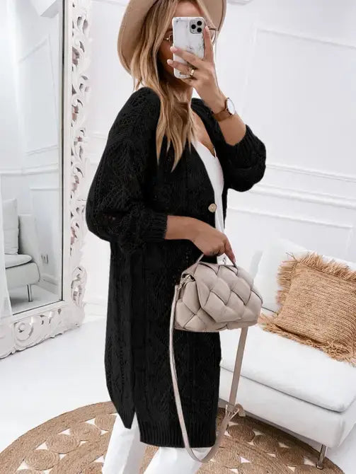 Black Knit Cardigan