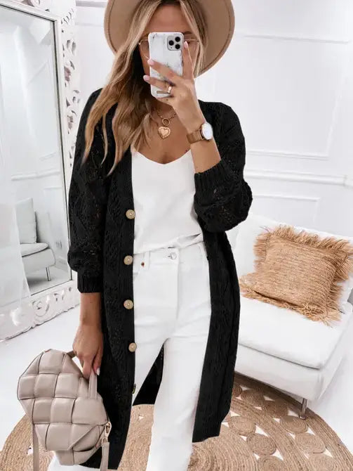 Black Knit Cardigan