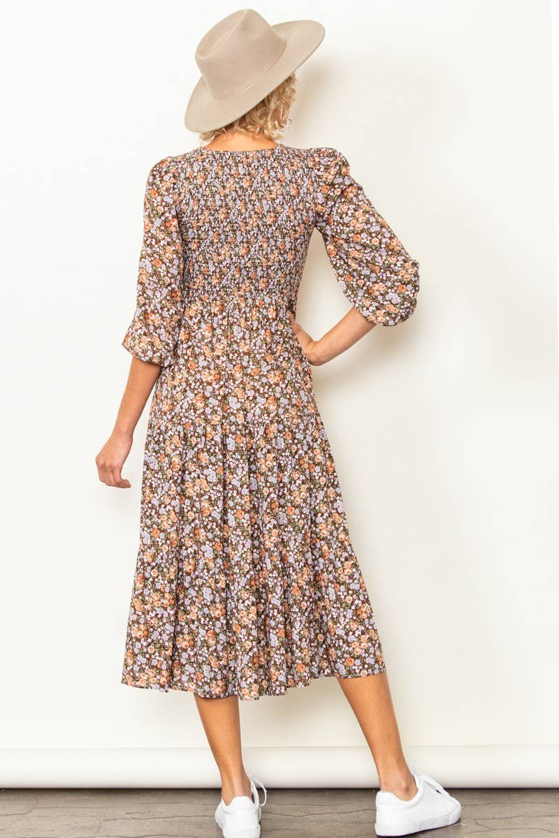 Floral Smocked Dress