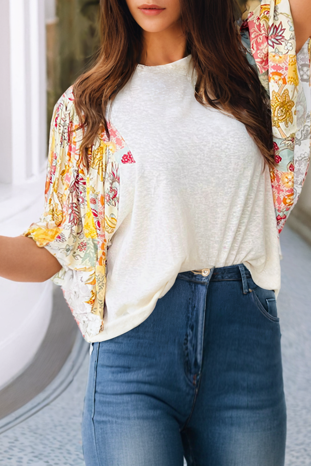 Floral Sleeve Top