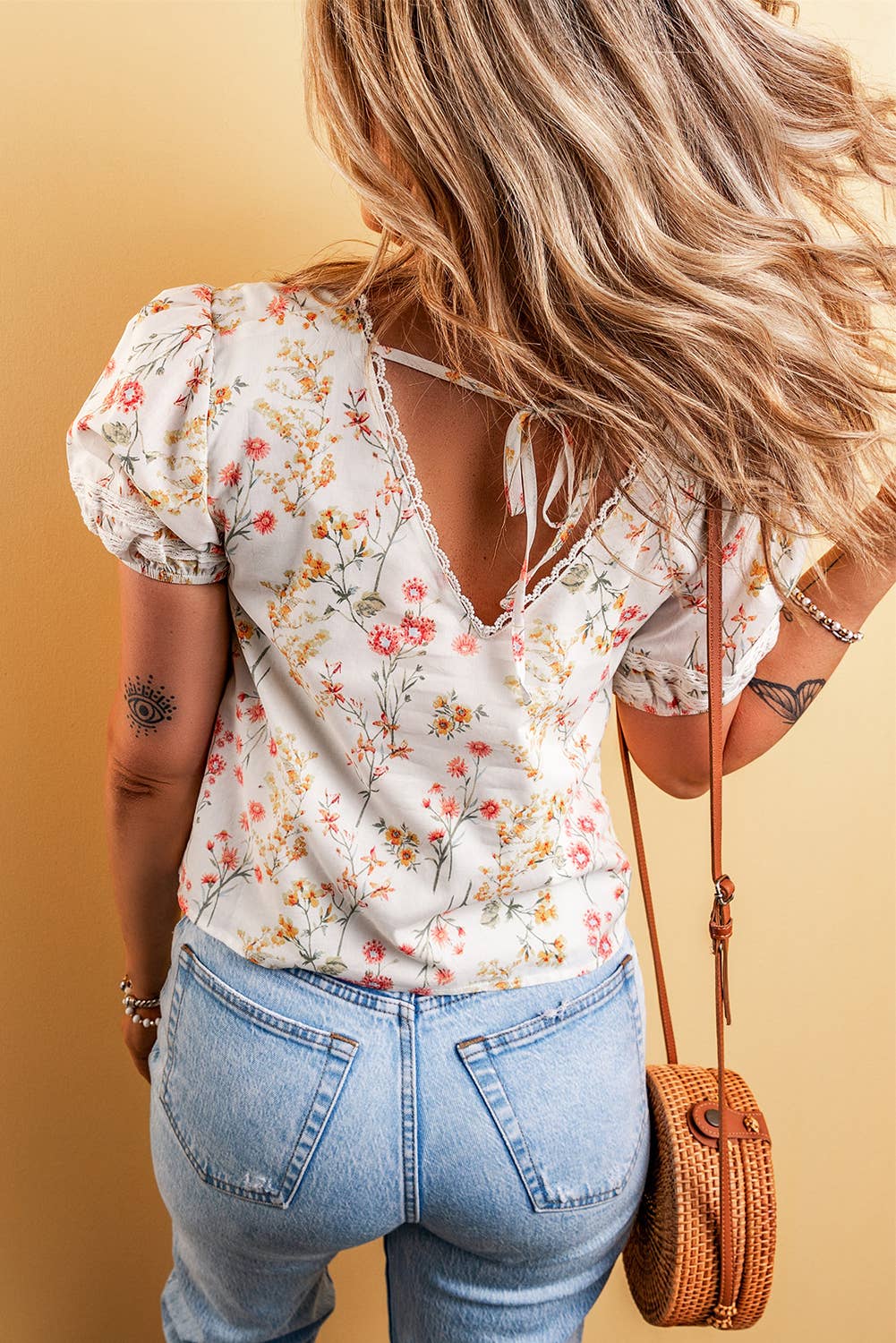 Boho Short Sleeve Blouse