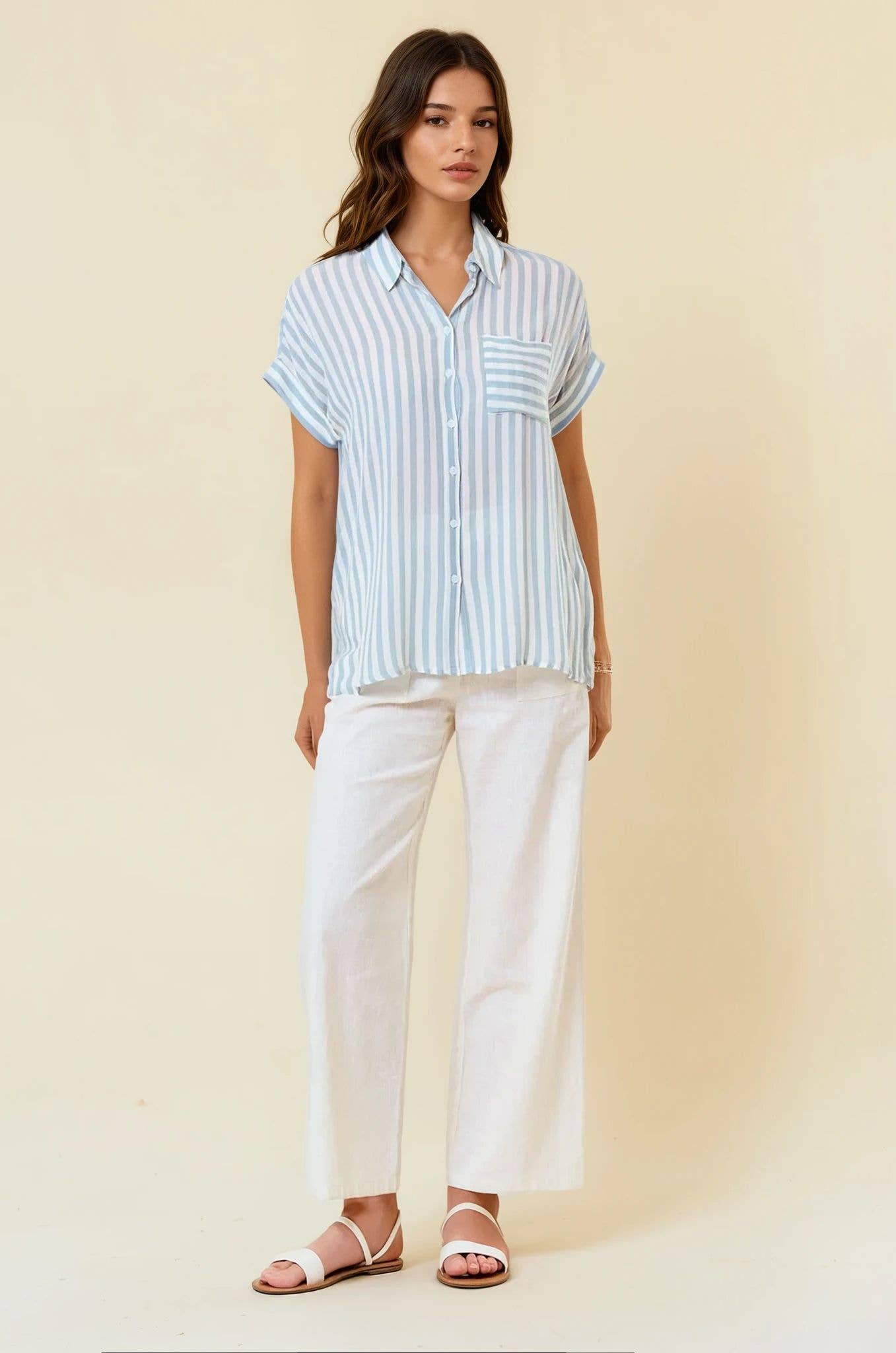 Striped Short Sleeve Shirt
