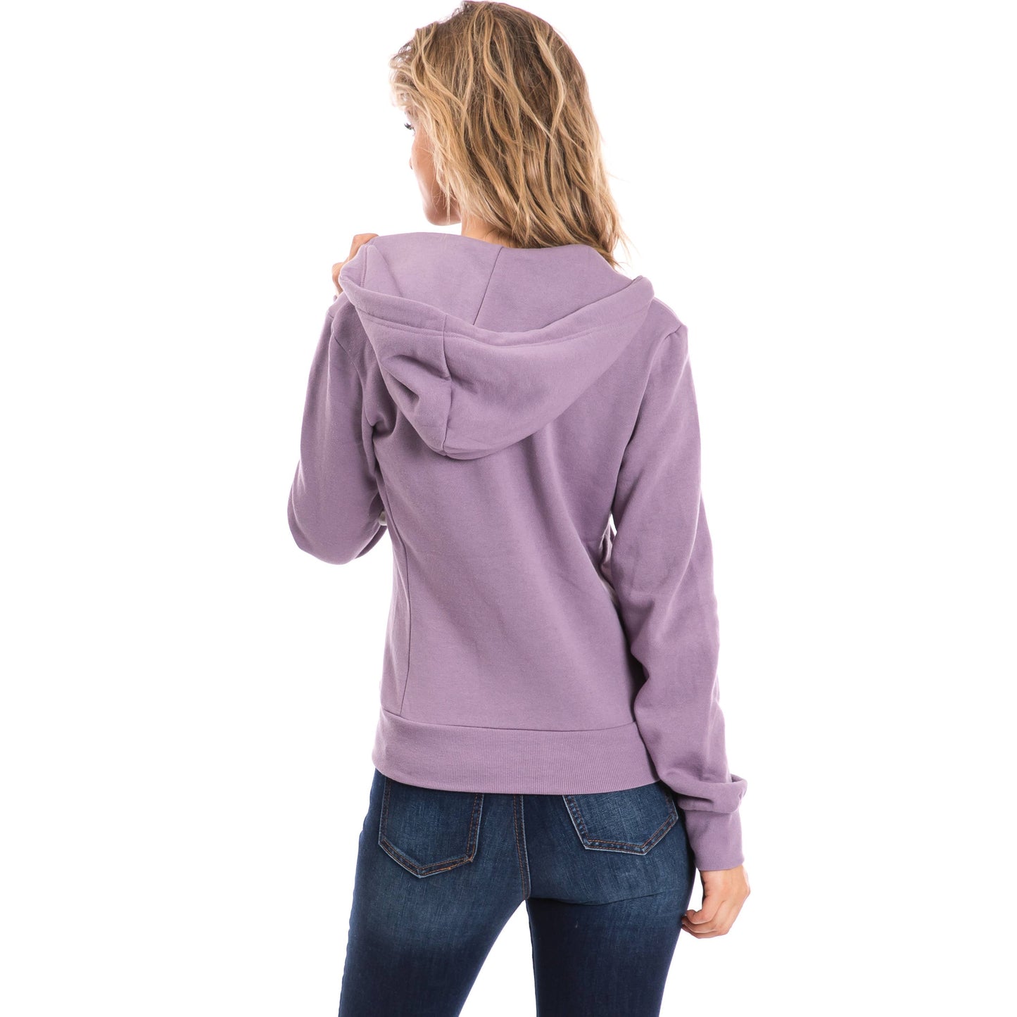 Fleece Zip Hoodie - Lavender