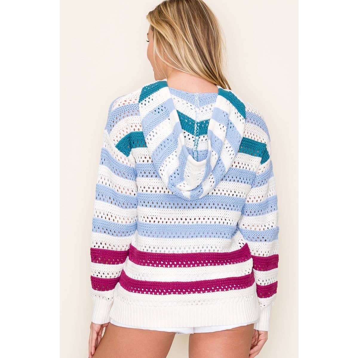 CROCHET HOODIE SWEATER
