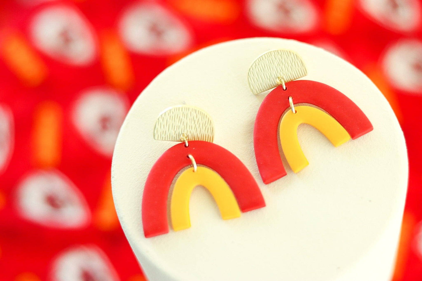 Chiefs Clay Earrings