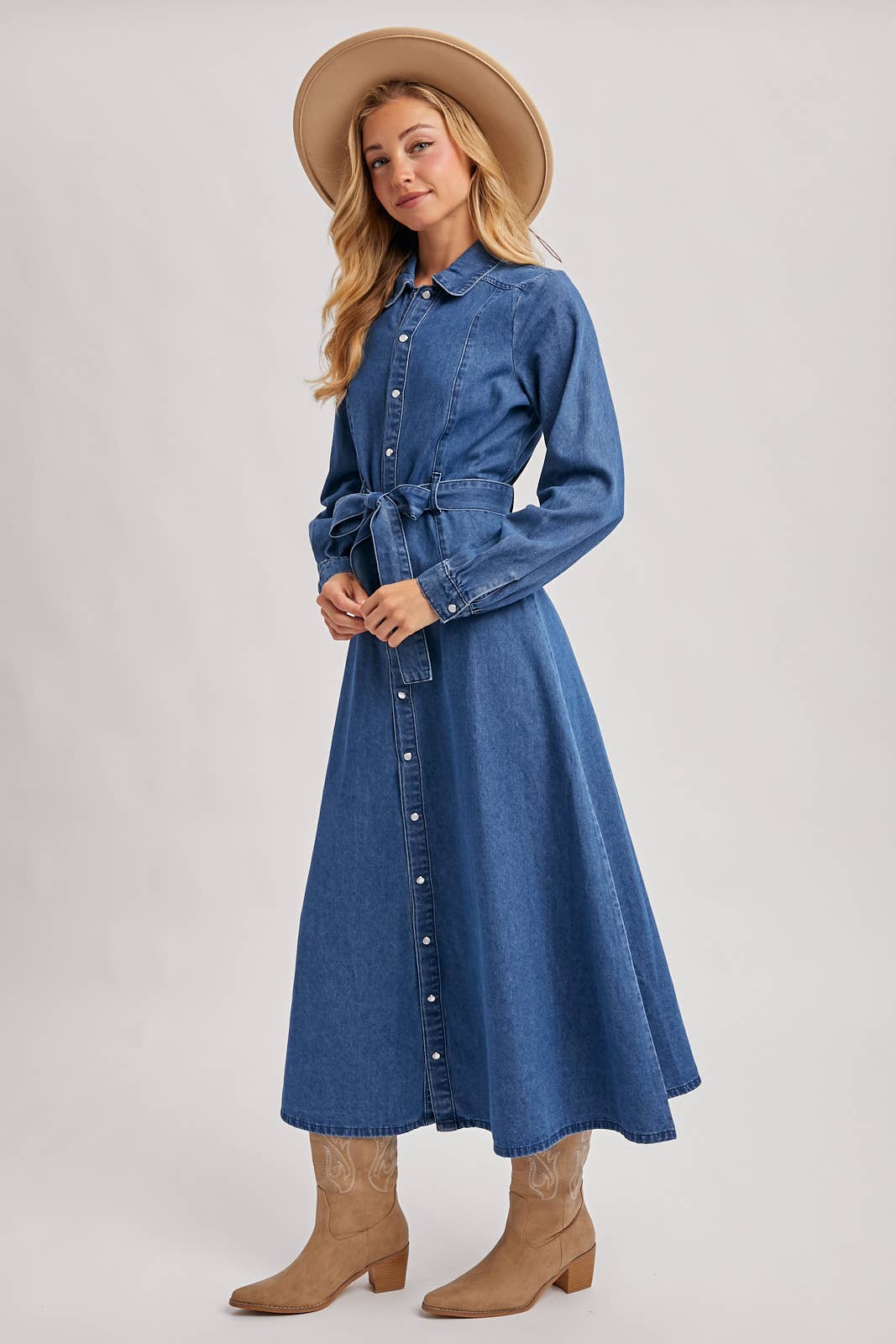 Maxi Denim Dress