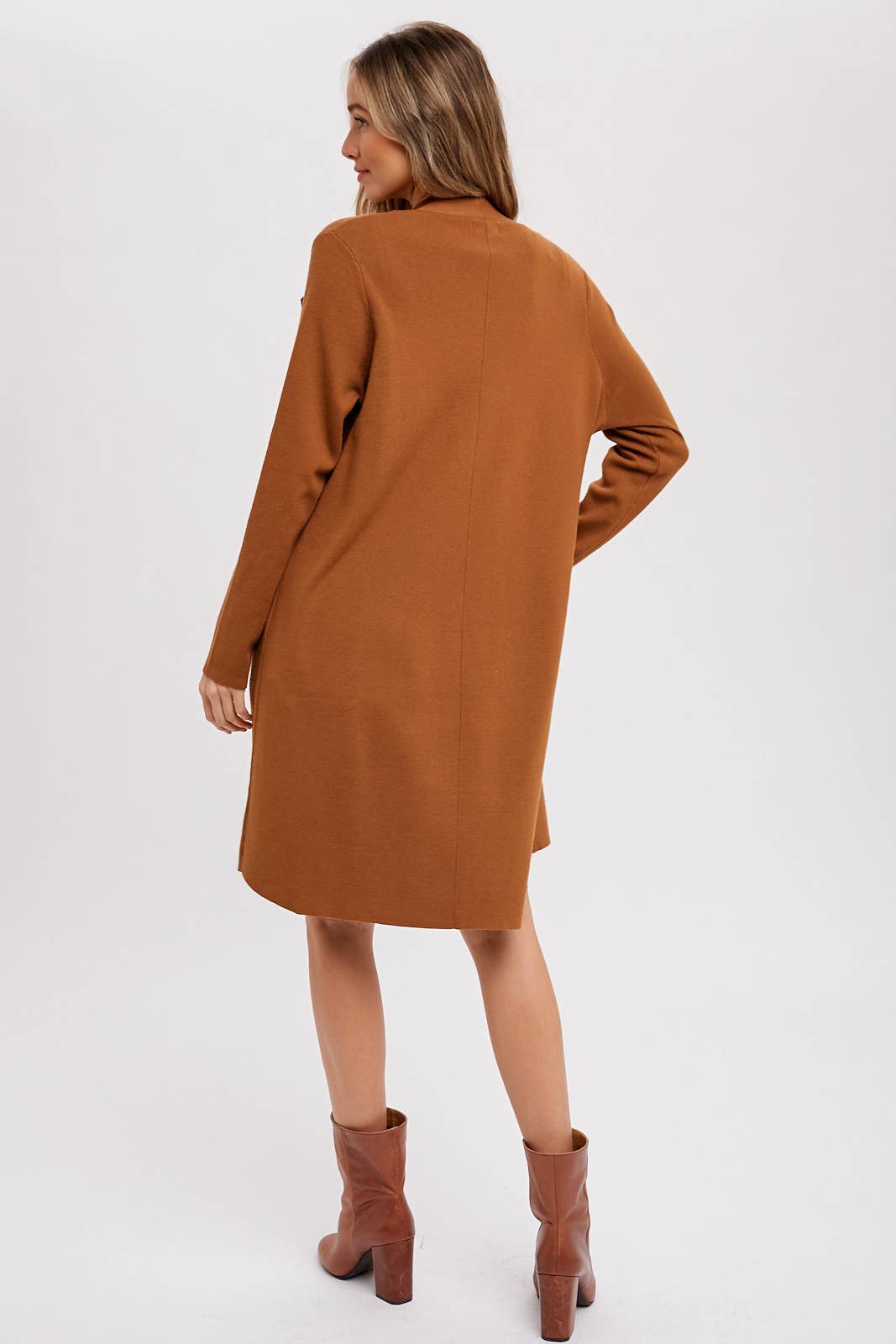 DRAPE COLLAR CARDIGAN