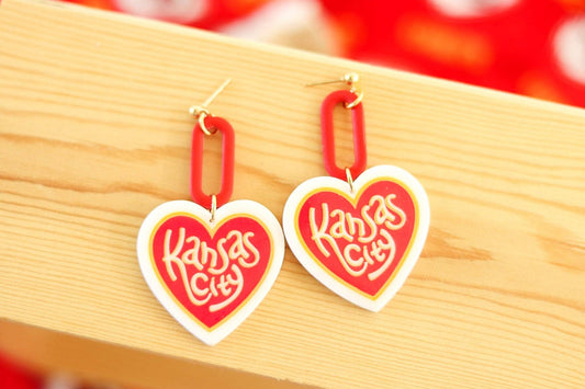 KC Heart Earrings
