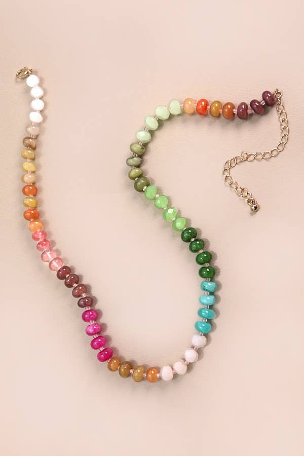 Beaded Necklace - Autumn