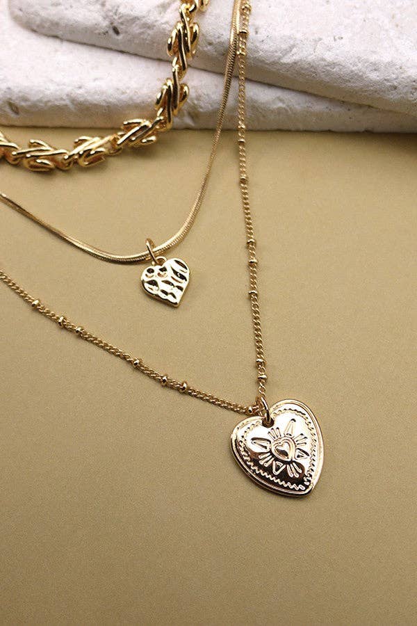 HEART CHARM  NECKLACE