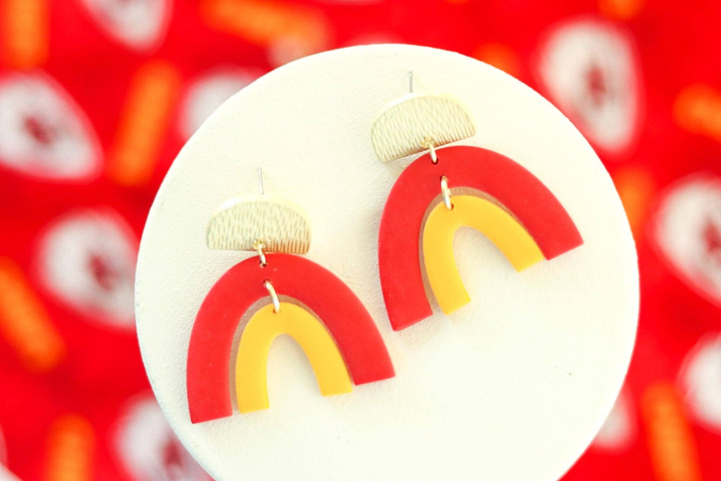 Chiefs Clay Earrings