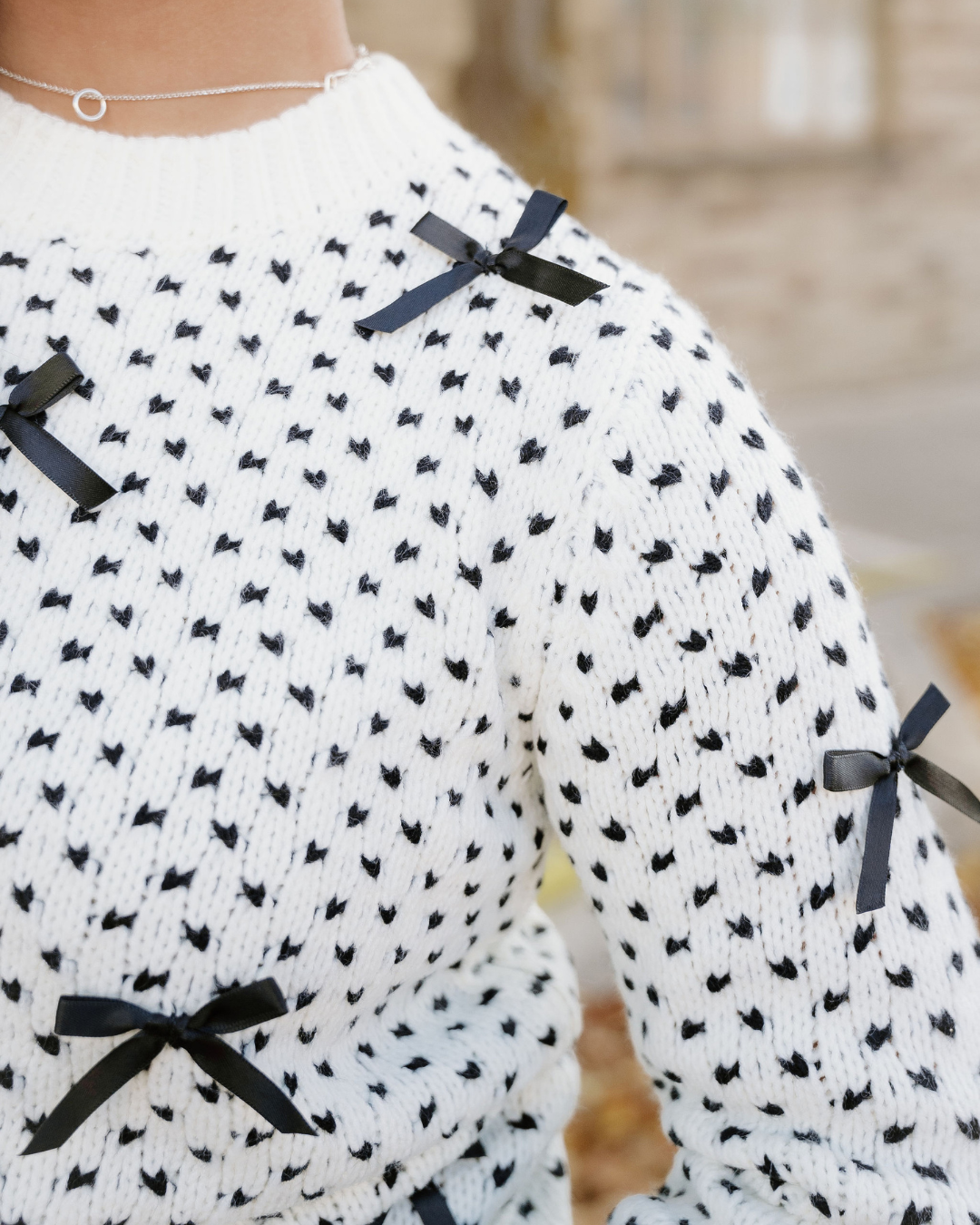 Black Bow Sweater
