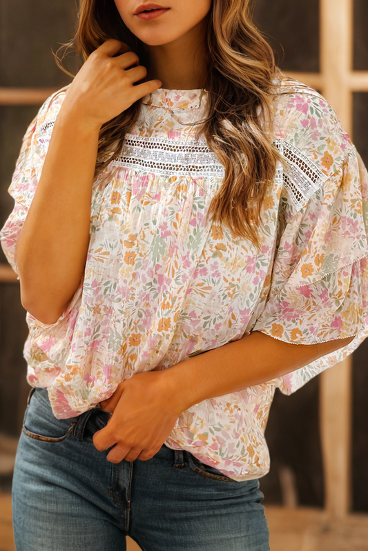 Ruffle Sleeve Blouse