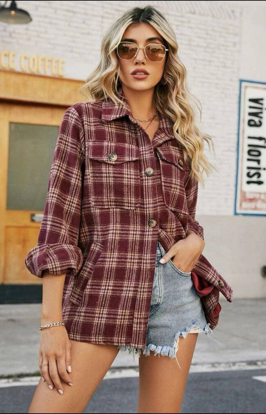 Burgundy Flannel