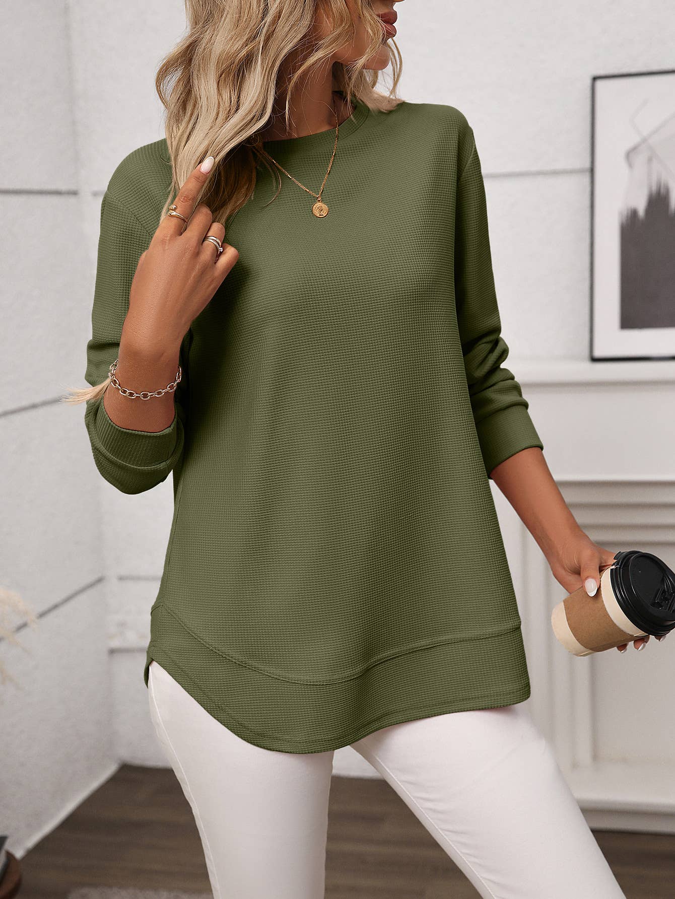 Waffle Long Sleeve Shirt