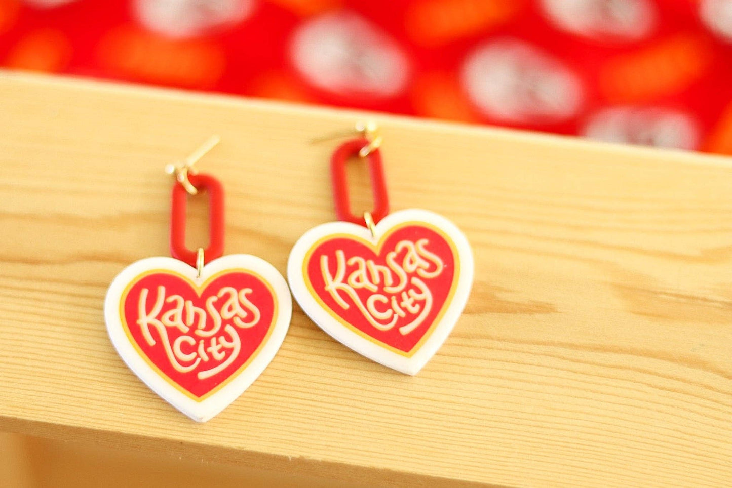 KC Heart Earrings