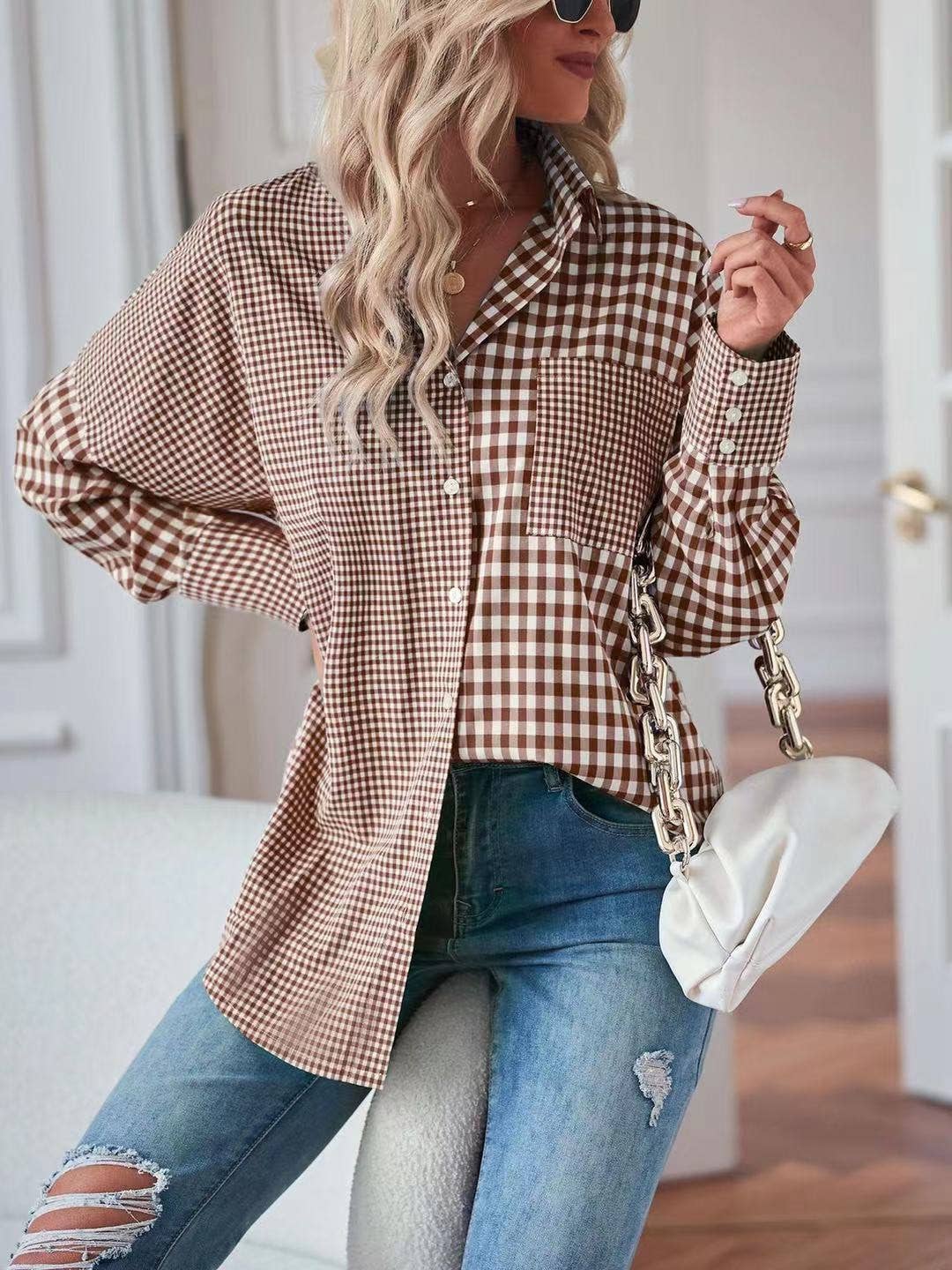 Color Block Blouse