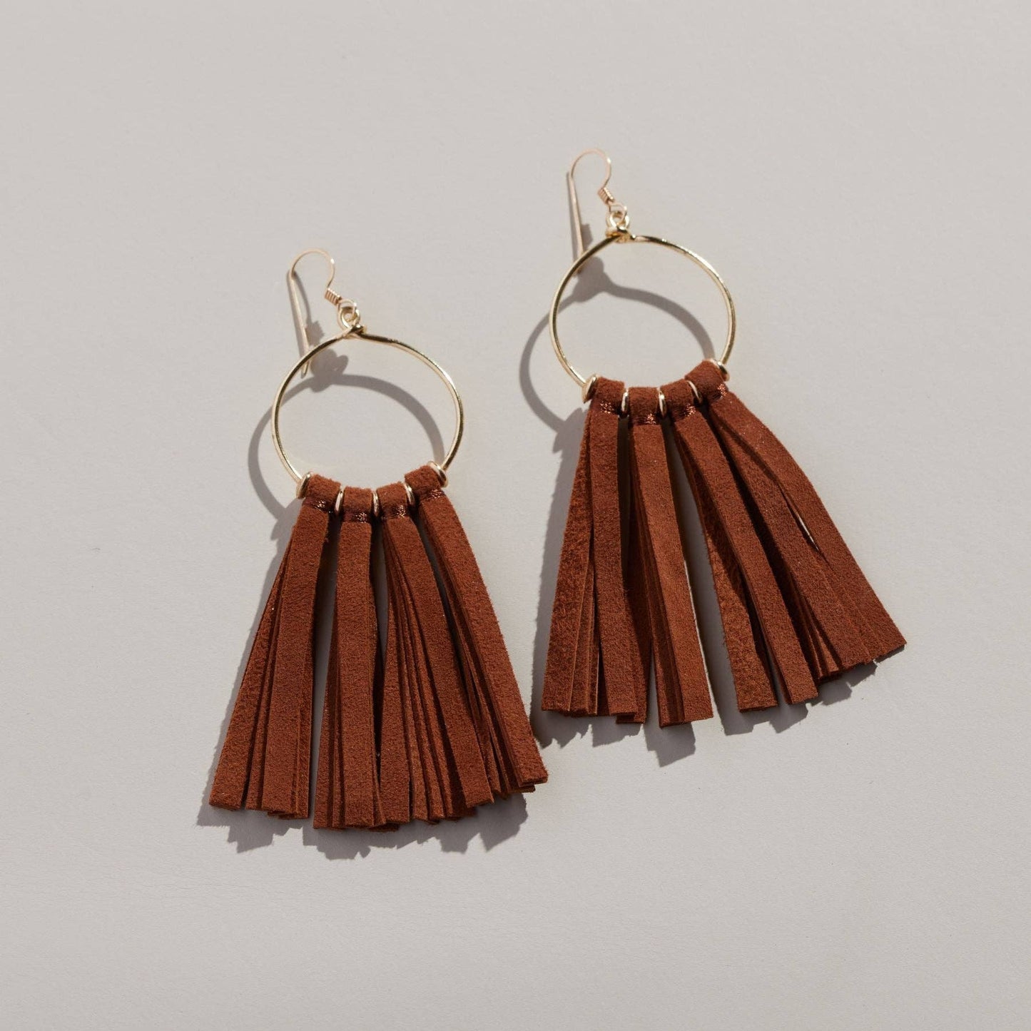 N&S Tassel Hoop Earrings