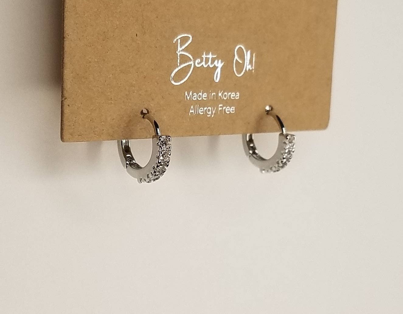 Silver Clicker Hoops