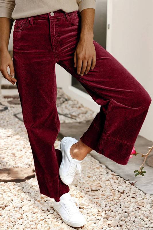 Burgundy Corduroy Pants