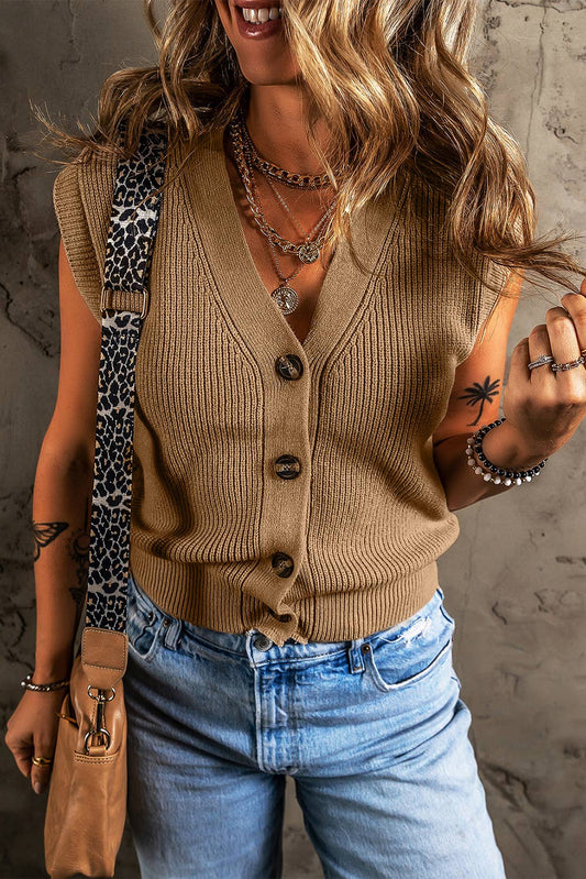 V Neck Sweater Vest