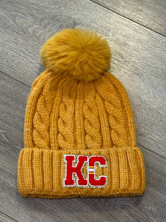 KC Gold Stocking Hat