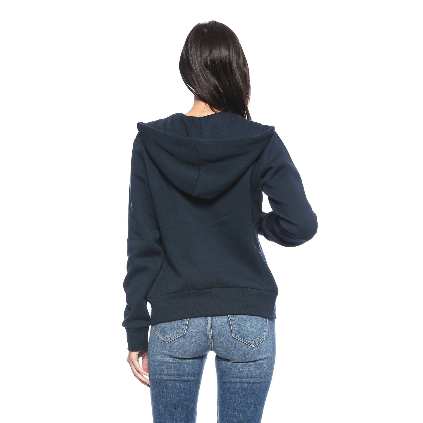 Fleece Zip Hoodie - Navy