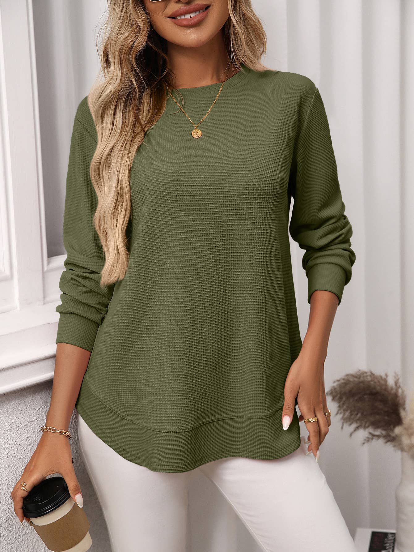Waffle Long Sleeve Shirt