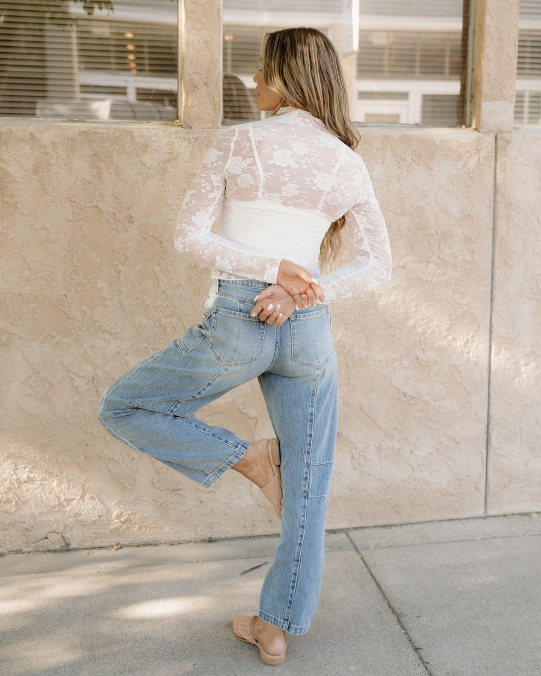 Floral Lace Mesh Top