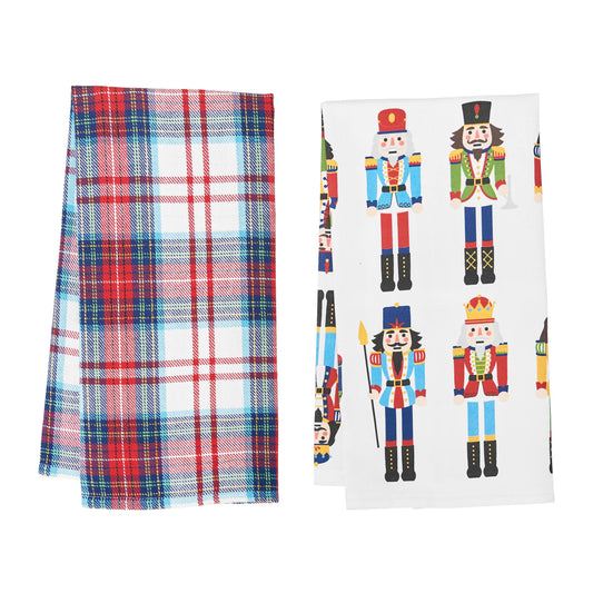 Nutcracker Plaid Towel Set