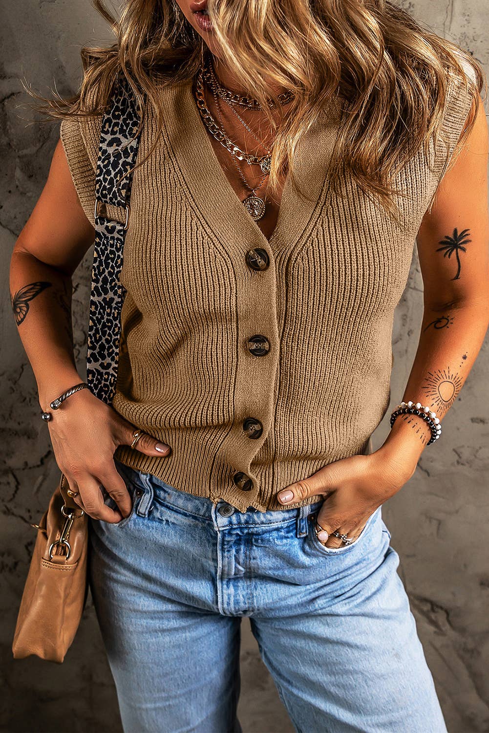 V Neck Sweater Vest