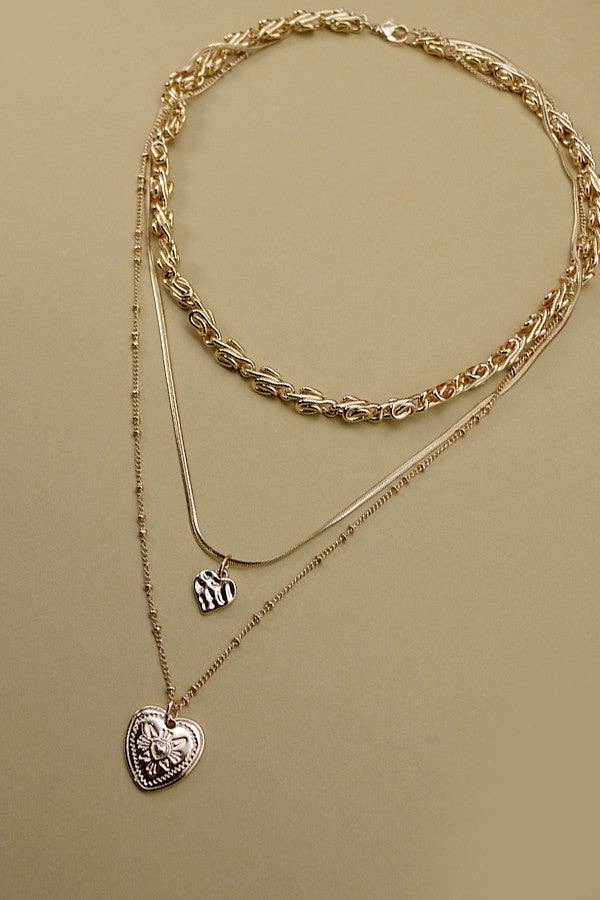 HEART CHARM  NECKLACE
