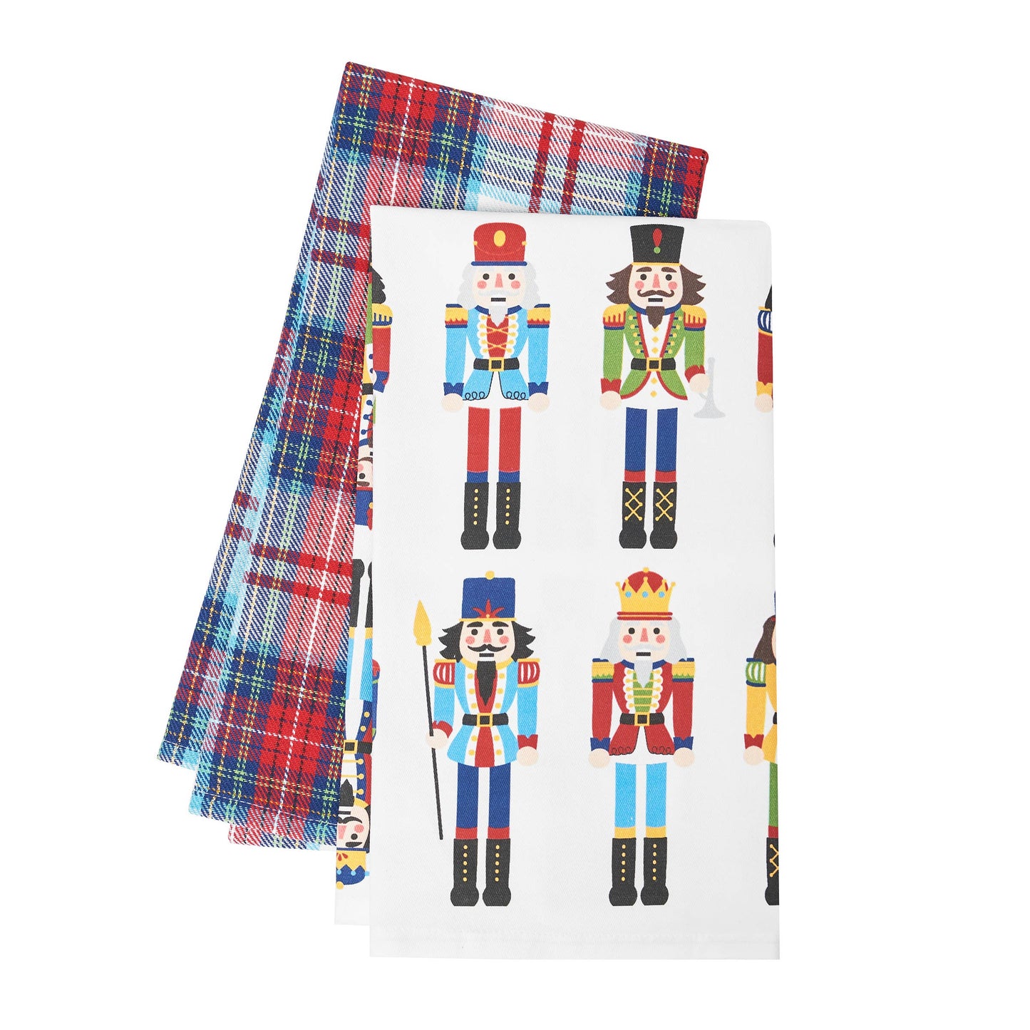 Nutcracker Plaid Towel Set