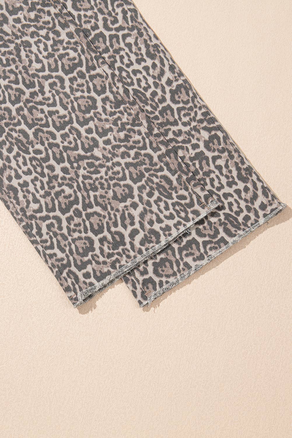 Leopard  Wide Leg Jeans