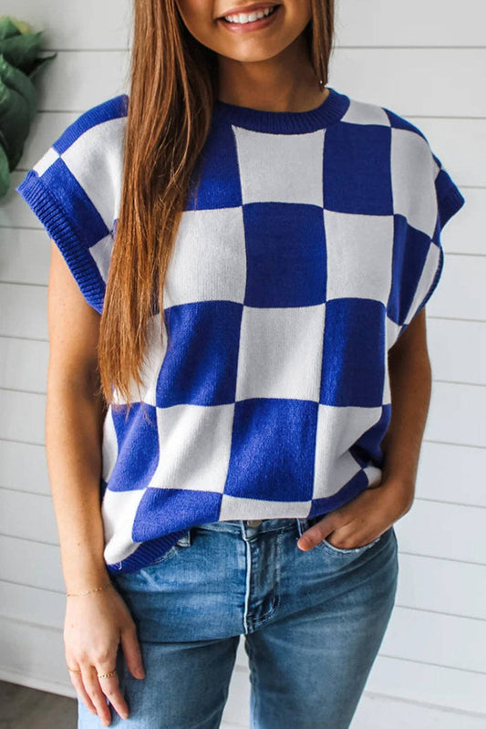 Checkerboard Sweater